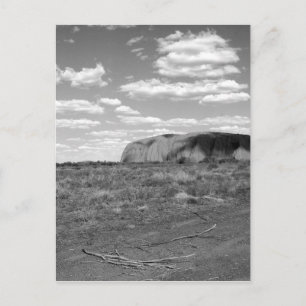 B&W Uluru 2 Postkarte