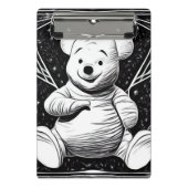 B&W Vintag Pooh Mini Klemmbrett (Vorderseite)
