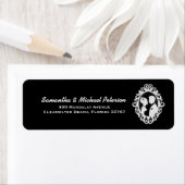 B&W Vintage Verzierte Silhouette (Insitu)