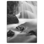 B&W Wasserfall, Kalifornien Klemmbrett (Rückseite)