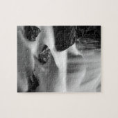 B&W Wasserfall, Kalifornien Puzzle (Horizontal)