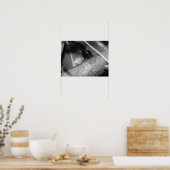 B&W - Weaver Ant on a Wood Poster (Küche)