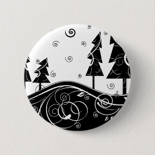 b&w Weihnachtsbäume Button