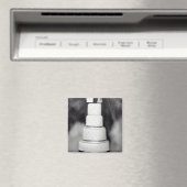 B&W White Retro Hochzeitskuchen Magnet (In Situ (Geschirrspüler))