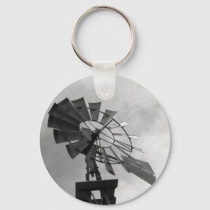 B&W Windmill Schlüsselanhänger