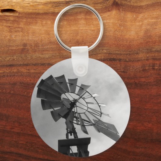B&W Windmill Schlüsselanhänger (Vorderseite)