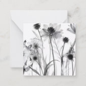 B&W X-Ray-Blume Mitteilungskarte (Vorderseite)
