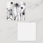 B&W X-Ray-Blume Mitteilungskarte (Vorne/Hinten)