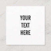 B&W X Ray Vision Skeleton Rauchen Telefonnummerkarte (Rückseite)