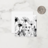 B&W X-Ray-Wildblumen Mitteilungskarte (Vorderseite/Rückseite Beispiel)