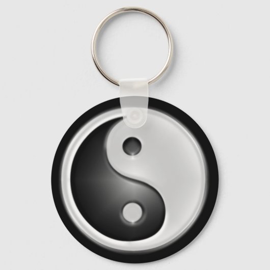 B&W Yin&Yang Schlüsselanhänger (Vorderseite)