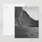 B&W Zakynthos Island 4 Postkarte (Vorne/Hinten)