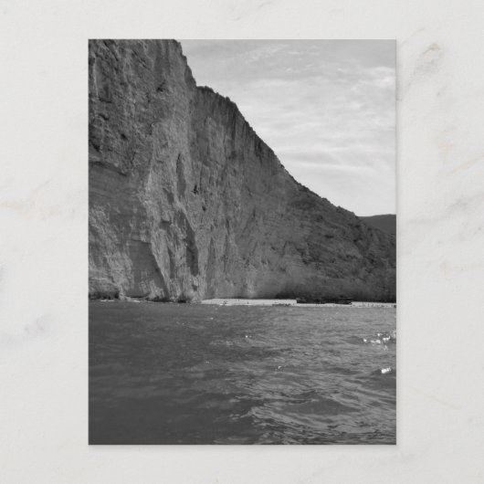 B&W Zakynthos Island 4 Postkarte (Vorderseite)