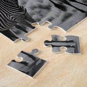 B W Zebra Oil Paint, Jigsaw Puzzle (Seite)