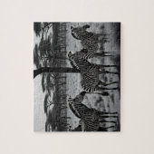 B W Zebra Oil Paint, Jigsaw Puzzle (Vertikal)
