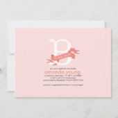 B wenn für Baby - Babyparty-Einladung Einladung (Vorderseite)