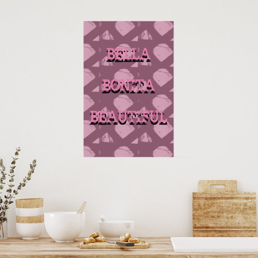 B Word Poster (Küche)