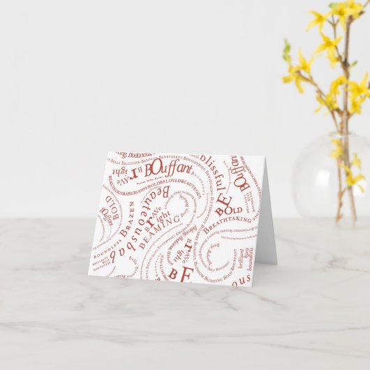 B-Wörter Karte (Gelbe Blume)