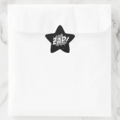 B&Wzappower Stern-Aufkleber (Tasche)