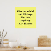 b) Zitat eines Skinner Poster (Küche)