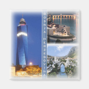 BA0010 Europa, Bosnien und Herzegowina, Kühlschran Magnet
