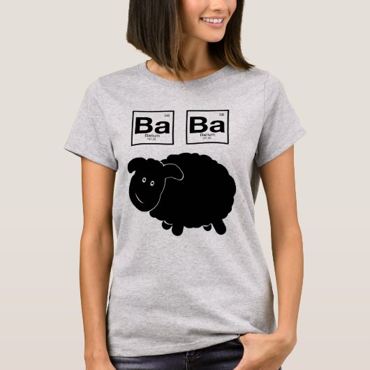 Ba-Ba-schwarze Schafe ~ Geeky Stricker T-Shirt (Vorderseite)