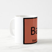 Ba - Bacon Breakfast Chemistry Periodic Table Kaffeetasse (Vorderseite Links)