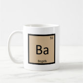 Ba - Bagels Breakfast Chemistry Periodic Table Kaffeetasse (Links)