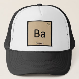 Ba - Bagels Frühstück Chemie Periodensystem Truckerkappe