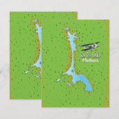 Ba Be Lake Vietnam Seekarte (Vorne/Hinten)