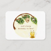 Ba-Bee-Diaper-Umschließkarte Begleitkarte (Rückseite)