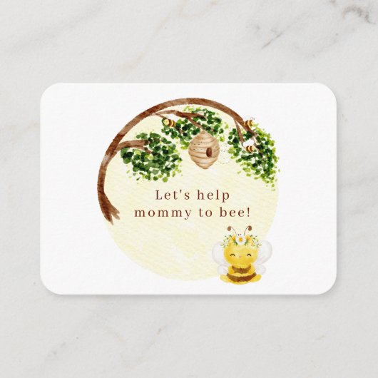 Ba-Bee-Diaper-Umschließkarte Begleitkarte (Rückseite)