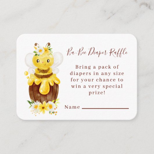 Ba-Bee-Diaper-Umschließkarte Begleitkarte (Vorderseite)