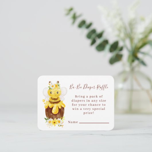 Ba-Bee-Diaper-Umschließkarte Begleitkarte (Stehend Vorderseite)