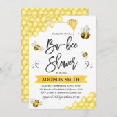 Ba-Bee Themed Baby Dusche Einladung (Vorne/Hinten)