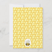 Ba-Bee Themed Baby Dusche Einladung (Rückseite)