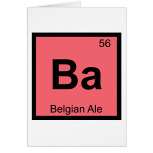 Ba - Belgisches Ale Chemie Periodensystem-Symbol