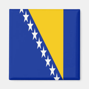 BA - Bosnien und Herzegowina - Flagge Magnet