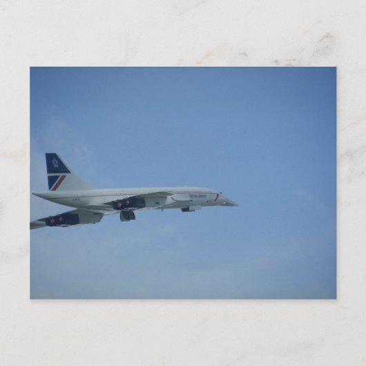 BA Concorde, Start, Heathrow Postkarte (Vorderseite)