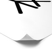 Ba-da-ba-boon Funny Monkey Baboon Pun Poster (Ecke)