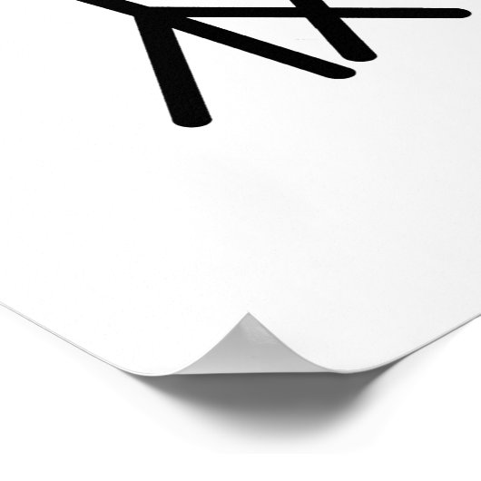 Ba-da-ba-boon Funny Monkey Baboon Pun Poster (Ecke)