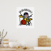 Ba-da-ba-boon Funny Monkey Baboon Pun Poster (Küche)