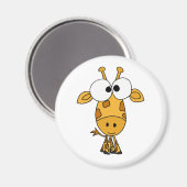 BA - Funny Giraffe Cartoon Magnet (Vorderseite/Rückseite)