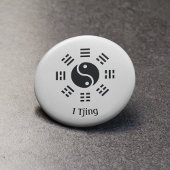 Ba Gua, acht Trigramm, Yin Yang anpassbar Button