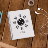 Ba Gua, acht Trigramm, Yin Yang anpassbar Notizblock