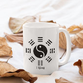 Ba Gua, acht Trigramm, Yin Yang anpassbar Tasse