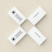 Ba Gua, acht Trigramm, Yin Yang anpassbar Visitenkarte