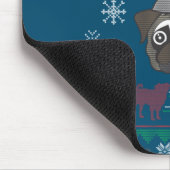 Ba Ham Mops Pugly Christmas Ugly Weihnachtssüßer Mousepad (Ecke)