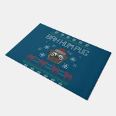 Ba Ham Pug Pugly Christmas Ugly Christmas Sweater Fußmatte (Schrägansicht)