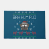 Ba Ham Pug Pugly Christmas Ugly Christmas Sweater Fußmatte (Vorderseite)